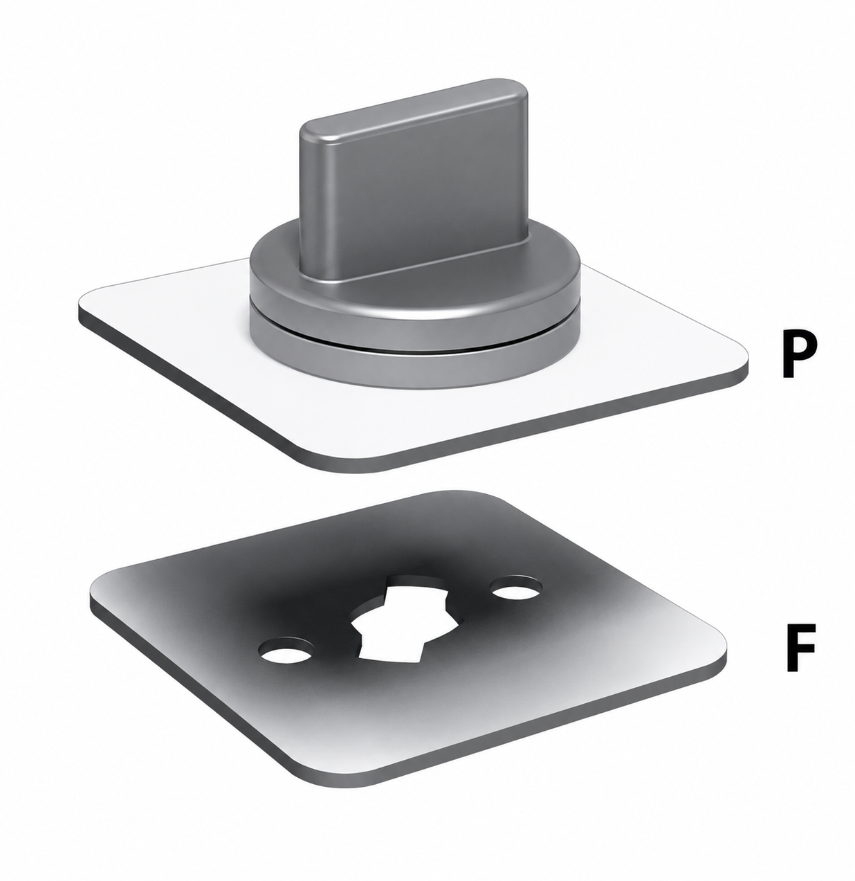 Anemo Engineering Turn Grip Screw Mounted Ergonomic Wing component